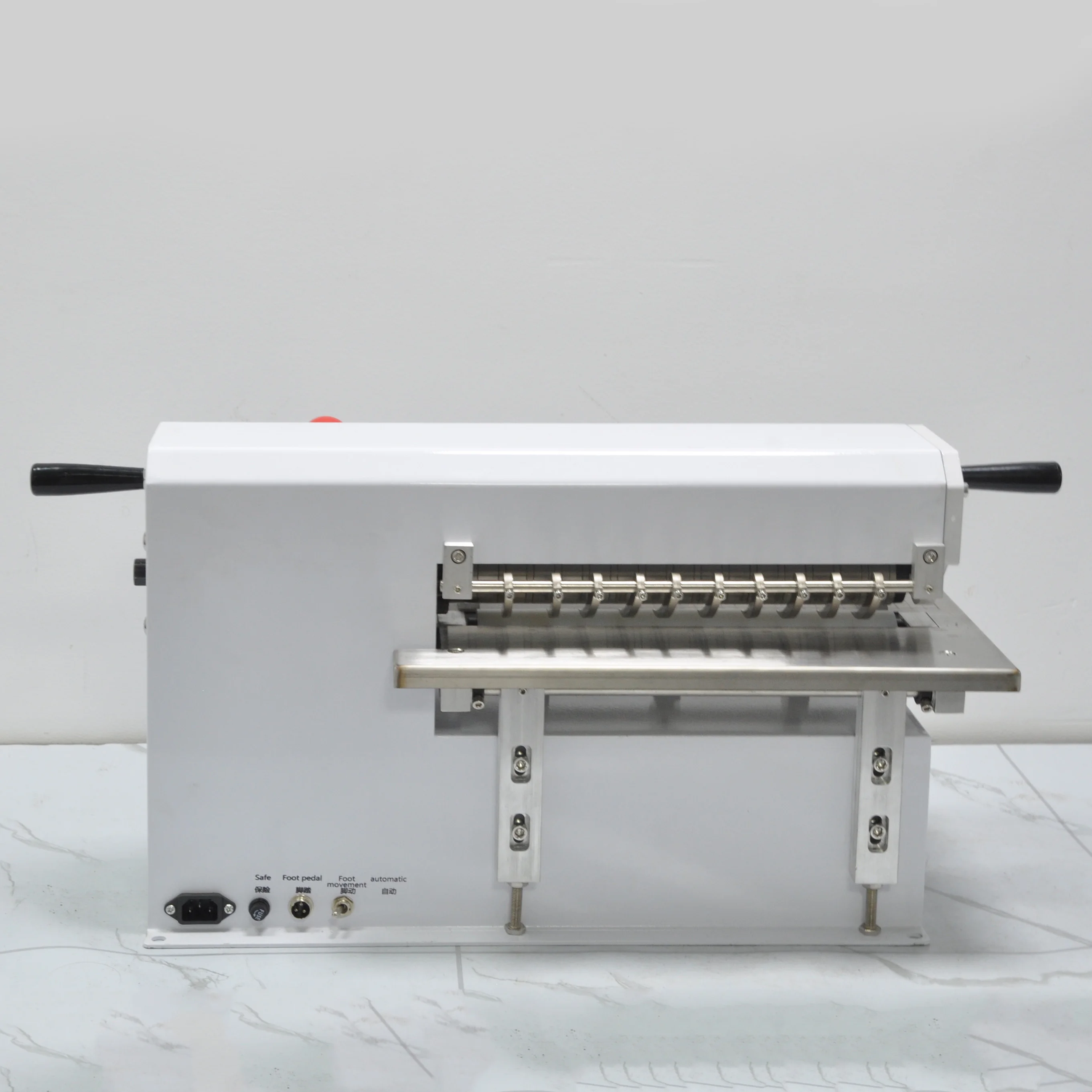 30CM cutting machine for PVC PU leather Foam cotton Soft silicone rubber Crawhide paper division machine