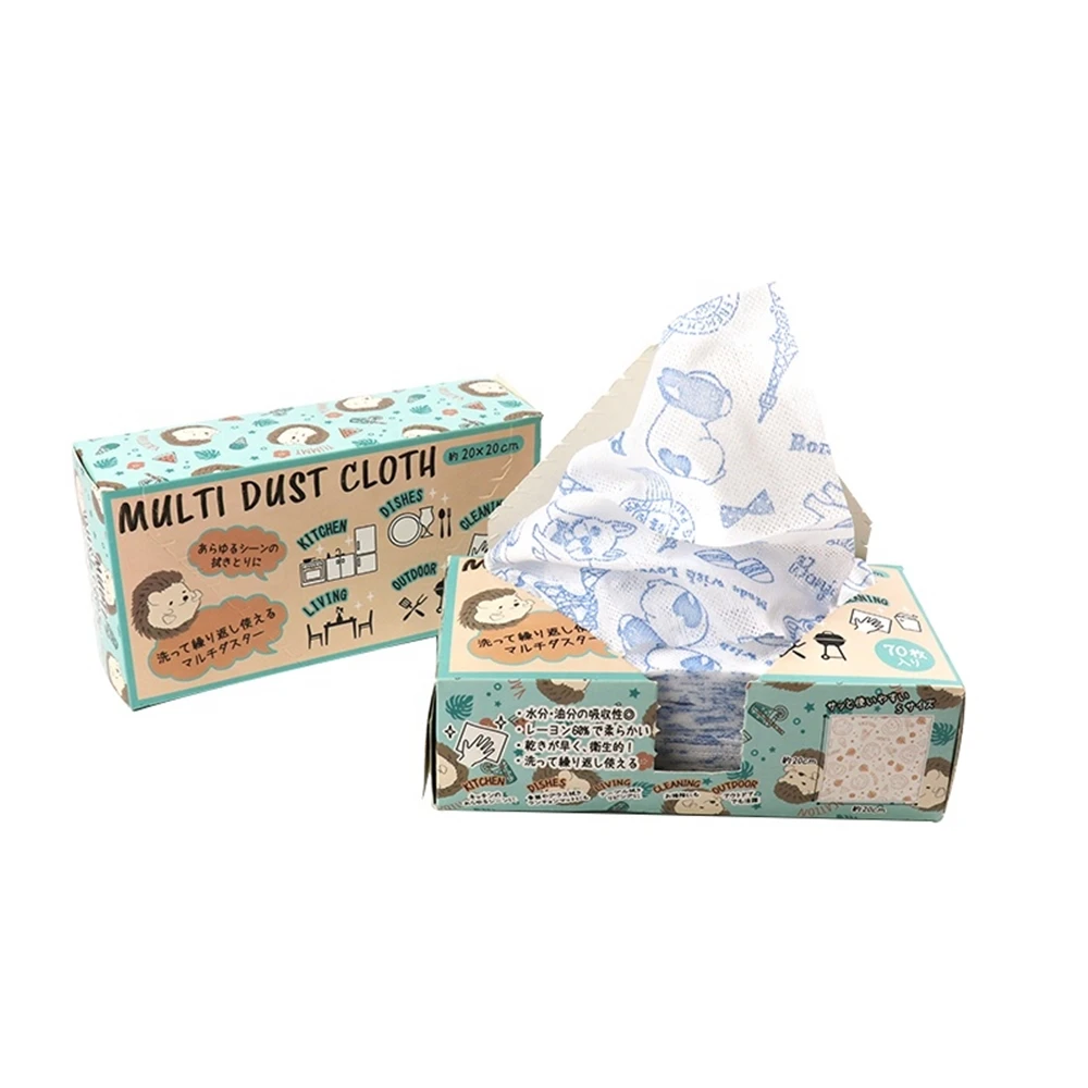 Non-Woven Fabric Eco-Friendly Microfiber Dish Cloths Non Woven Towel Household Disposable Kitchen Clean Cloth