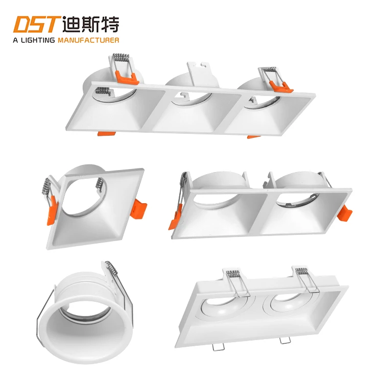 Wholesale OEM Customized Aluminum GU10 MR16 LED Bulb Housing Customized Sizes Lamp Housing