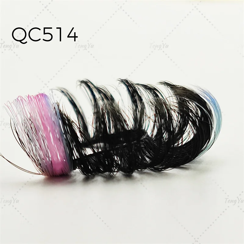 New arrival hot selling Curly fluffy Russian  strip lashes C CC D DD L curl faux mink Russian pink strip lashes