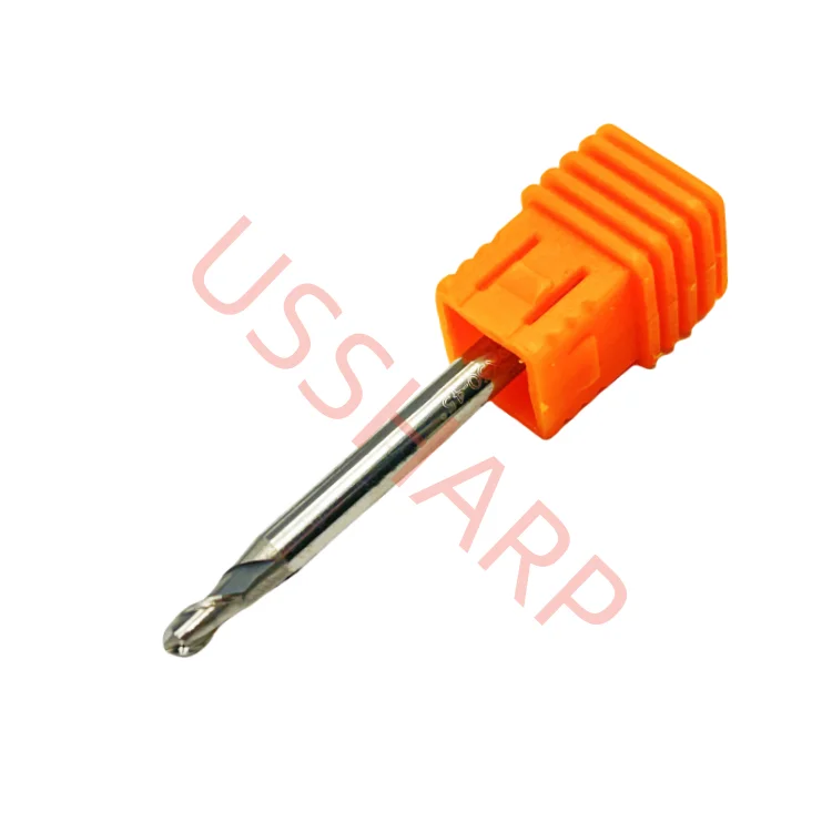 Hot Sale Carbide HRC55 Ball Nose End Mill R1.5*D4*6*50 for Aluminum for Milling Cutter CNC tools
