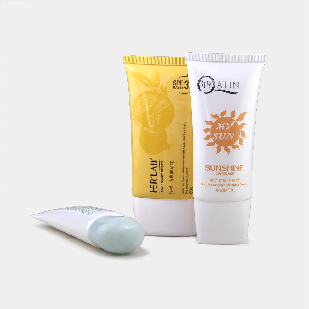 Cosmetic Plastic Empty Squeeze Hand Cream Tube Soft Sunscreen Cream Tube for Offset Printing