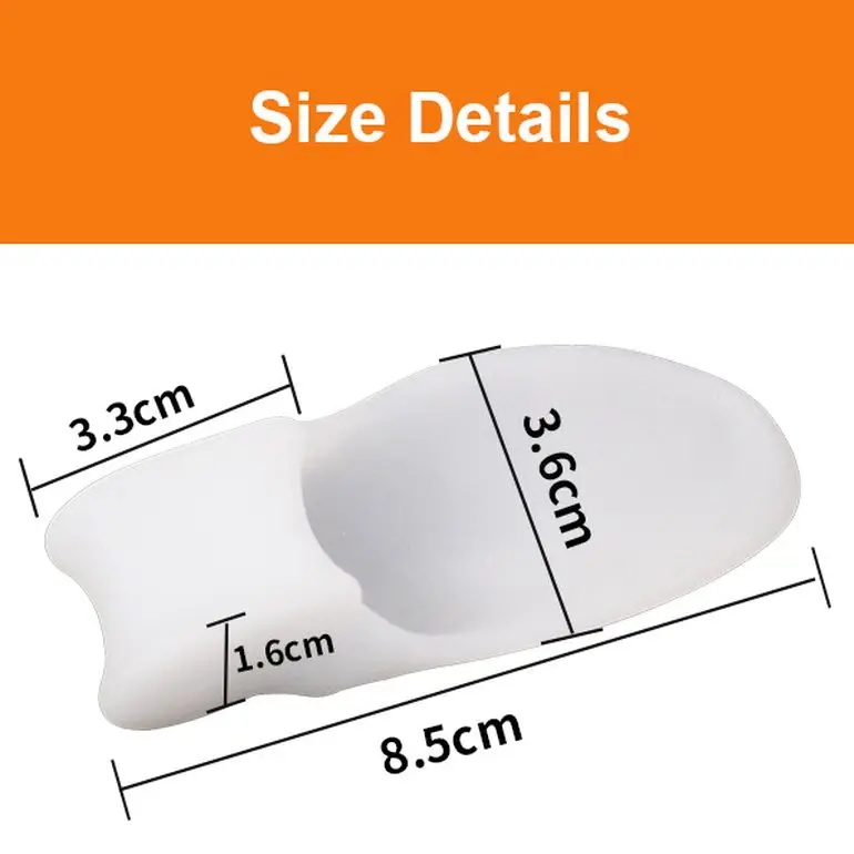 Bunion Pads Guard Cushion Silicon Protector Separator 2 Pair Toe Pad Pain Relief Soft Corrector Tailor for Straightener
