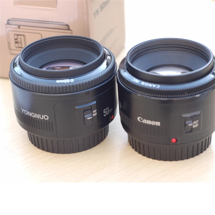 Топ продаж объектив YONGNUO 50 мм yn50 F1.8 камеры EF для объективов с диафрагмой CanON DSLR 700D 750D 800D 5D Mark II IV