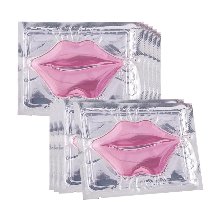OEM Lips Care Crystal Patch Masks Sheet Rebranding Cosmetics Wholesale White 24K Gold Pink Hydrogel Collagen Lip Mask