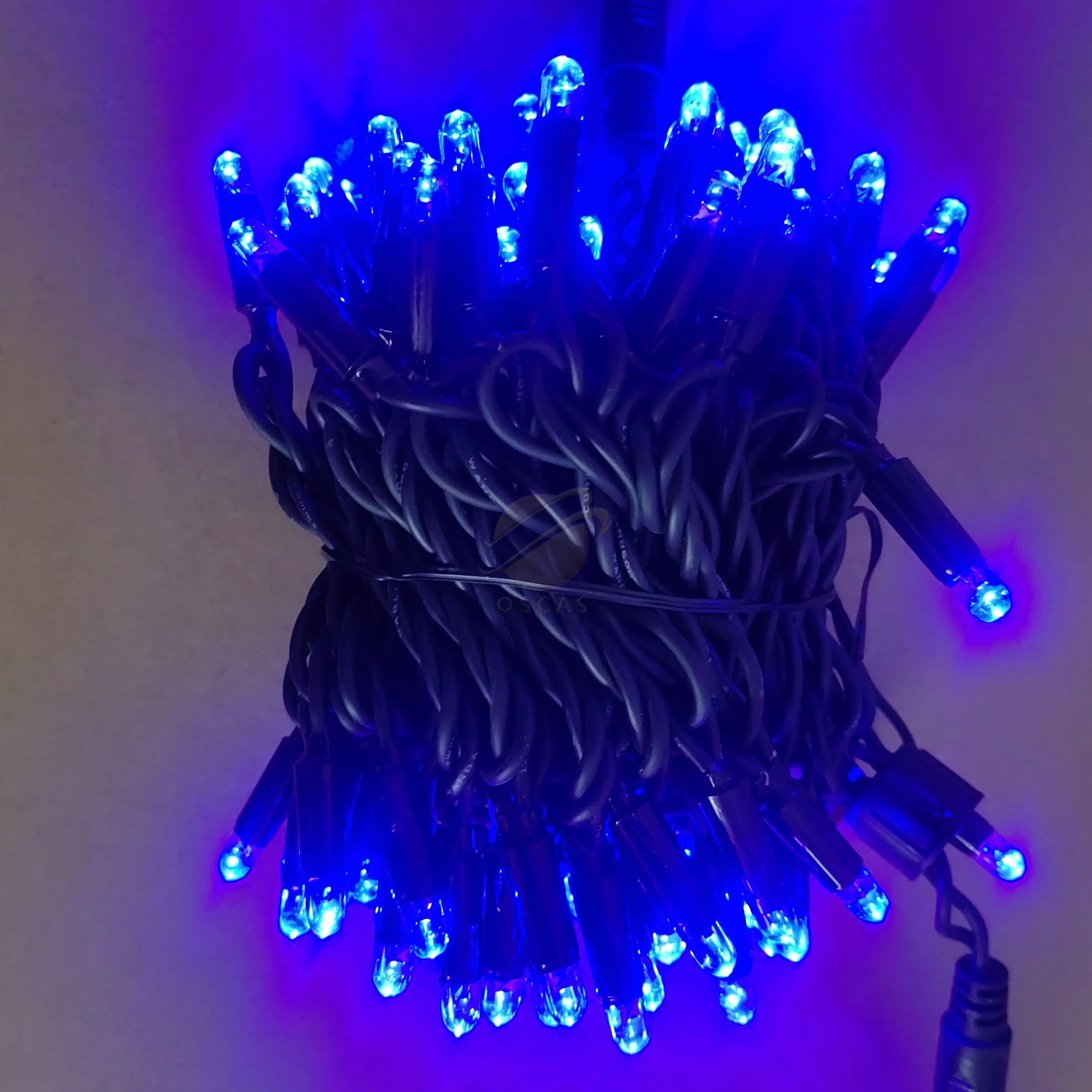 Outdoor Christmas Decoration Event Lights Christmas Gardens with Flash Fairy light Holiday Led Rubber Cable String Light