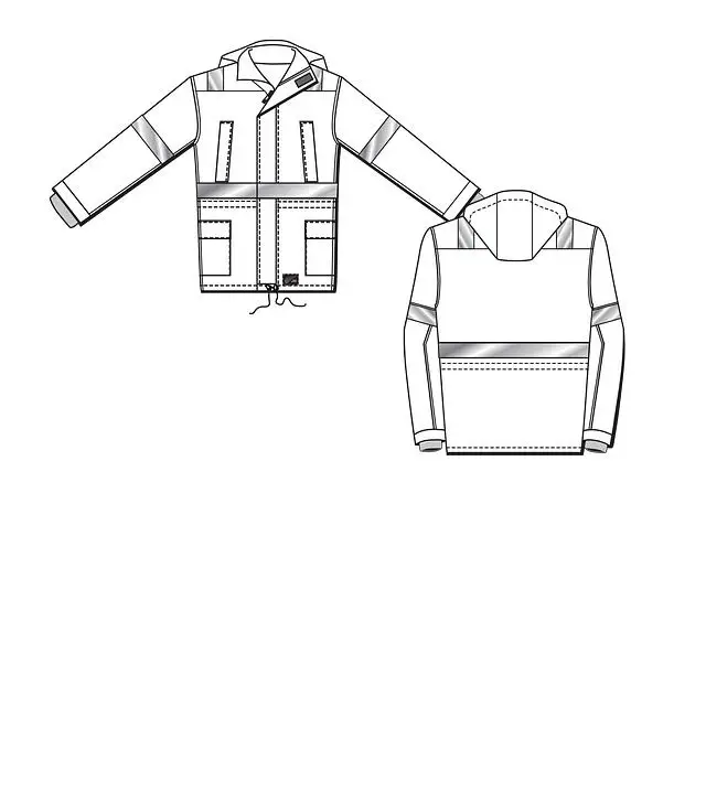 Wholesale High Visibility reflective tapes Anti-static flame resistant protective Winter Parka Coats Workwear For Men