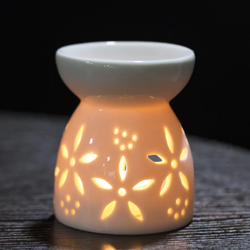 Hot selling ceramic fragrance lamp candle aroma diffuser warmer incense burner essential oil aromatherapy furnace
