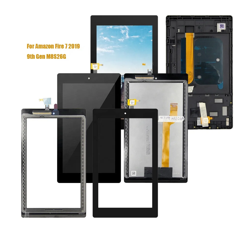 For Amazon Fire HD7 HD 7 2019 9th Gen Tablet LCD M8S26G Display For AMAZON Fire7 Touch Screen Digitizer Assembly