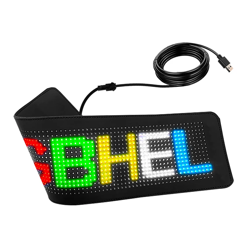 APP control Car LED Flexible Display LED Matrix Pixel Panel Car Rear Window soft LED display Screen led car sign LED car sticker