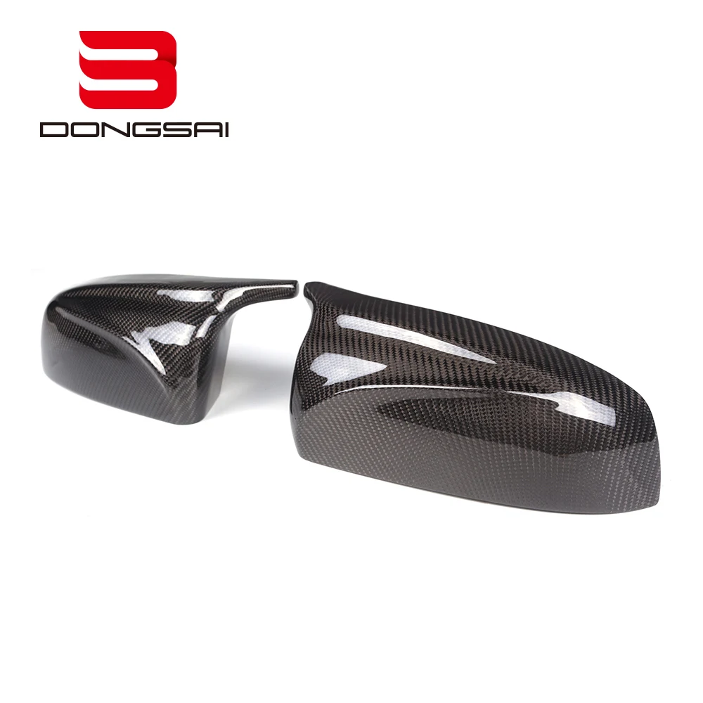 Carbon Fiber Side Door Rear View M Look Wing Mirror Covers Caps for BMW X5 E70 X6 E71 2007+