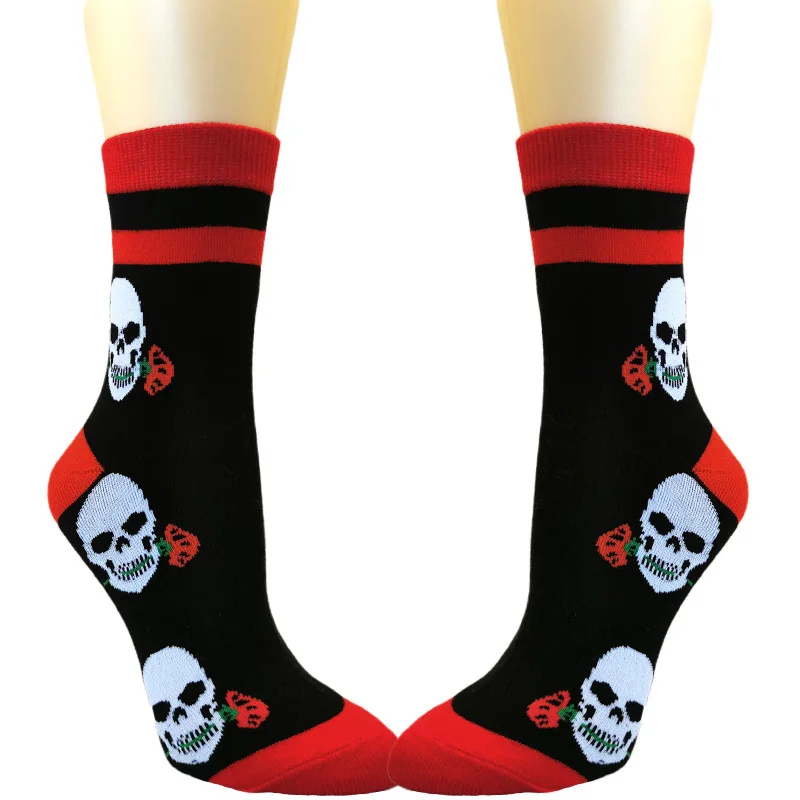Spring and autumn cartoon anime rose tube cotton socks Halloween socks