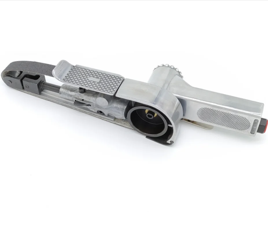 @15000rpm 20mm*5200mm mini handled polishing tool air belt grinding grinder sander with air hose fitting connector plug