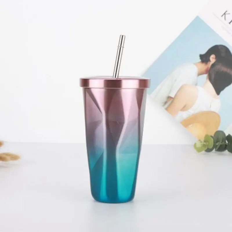
WeVi insulated water color changing slim bar accessories for drinking slim tumbler with straw 