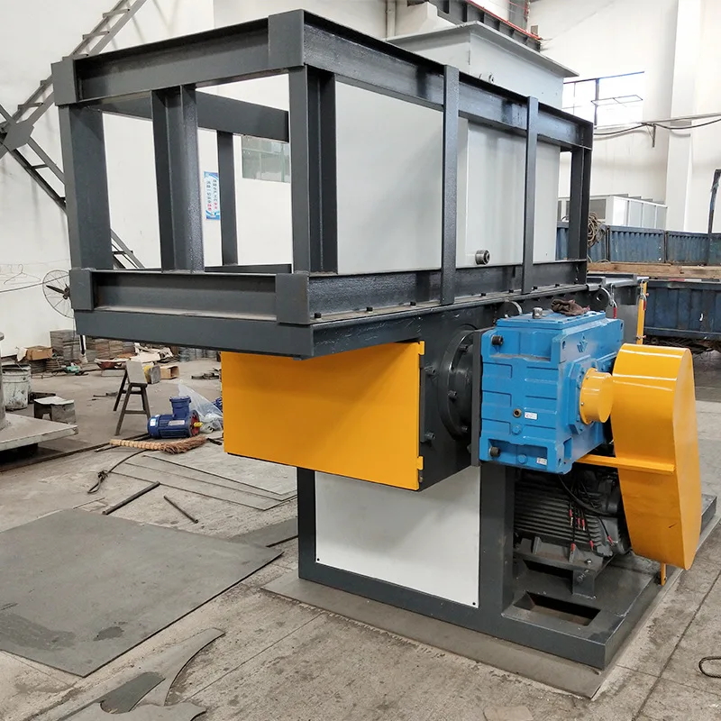 Hydraulic propulsion scrap iron wire and cable wood single-axis shredder Large cloth head material rubber nylon ton bag