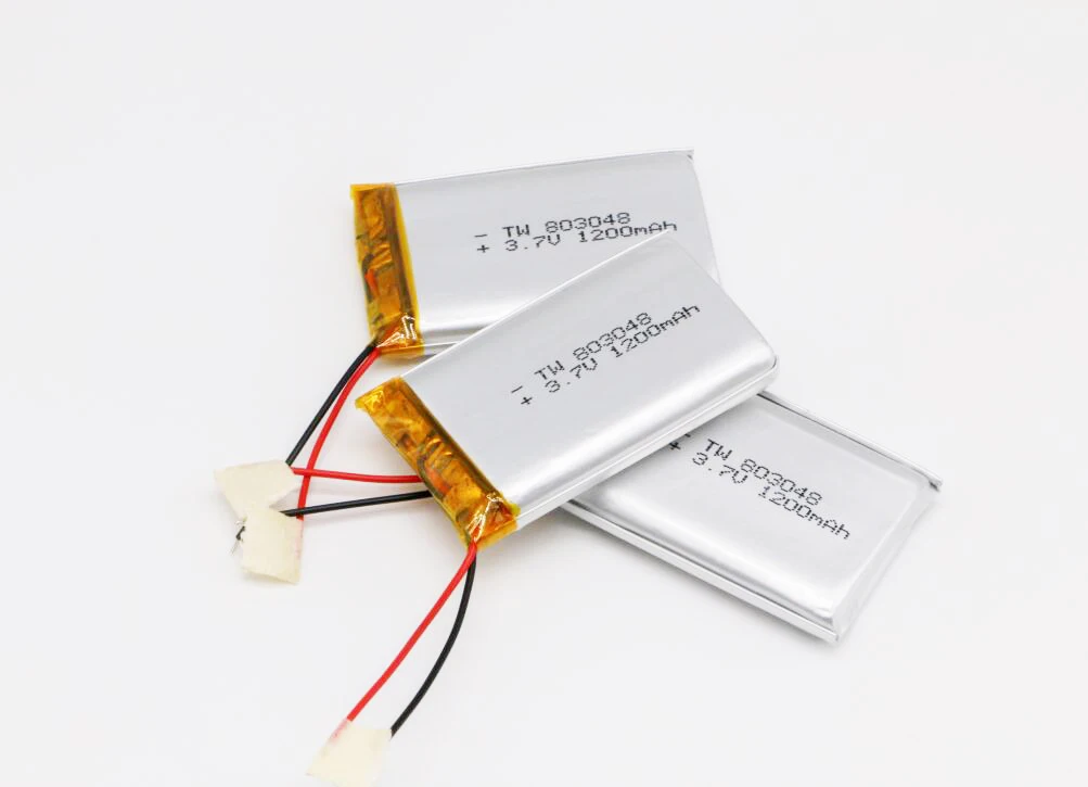 803048 3 7 v перезаряжаемый литий-полимерный аккумулятор 1200mah с UN38.3