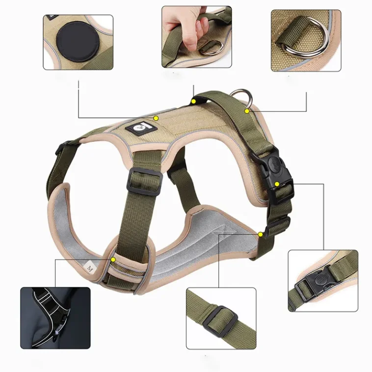 Adjustable Straps Cheap Dog Pet Leash Traction Rope Reflective Chest Strap Harness For Large Dogs Pet Harnesses