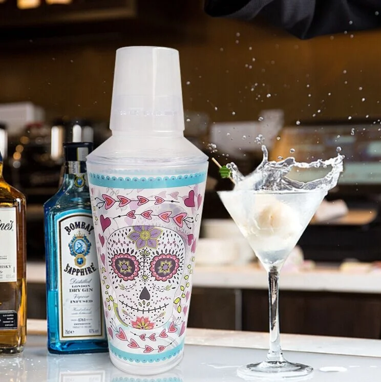 Wholesale Cocktail Shaker Plastic Cocktail Shaker Bar Durable Cocktail Shaker For Home/restaurant Bar, Party