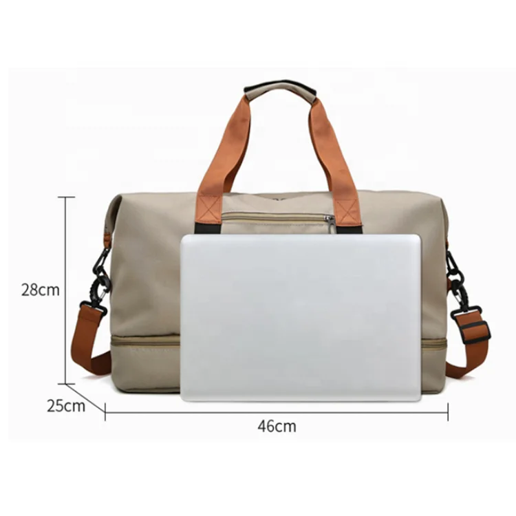 Traveling bag hand - held short - distance travel luggage large - capacity lightweight dry - wet separation exercise bag