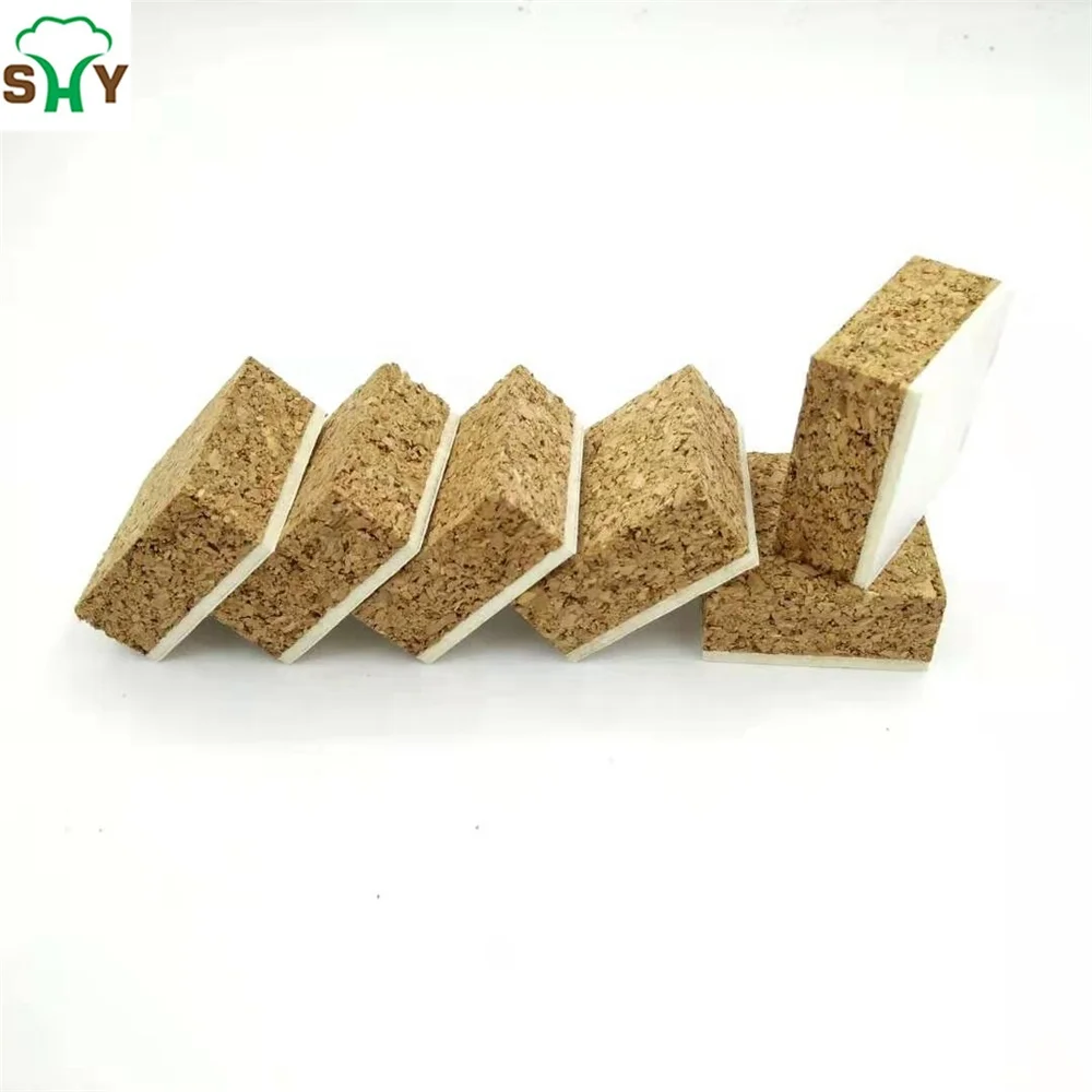 35*35*14+2MM Square Self-adhesive Protection Spacers Glass Protection Foam Separato Cork Pads For Glass