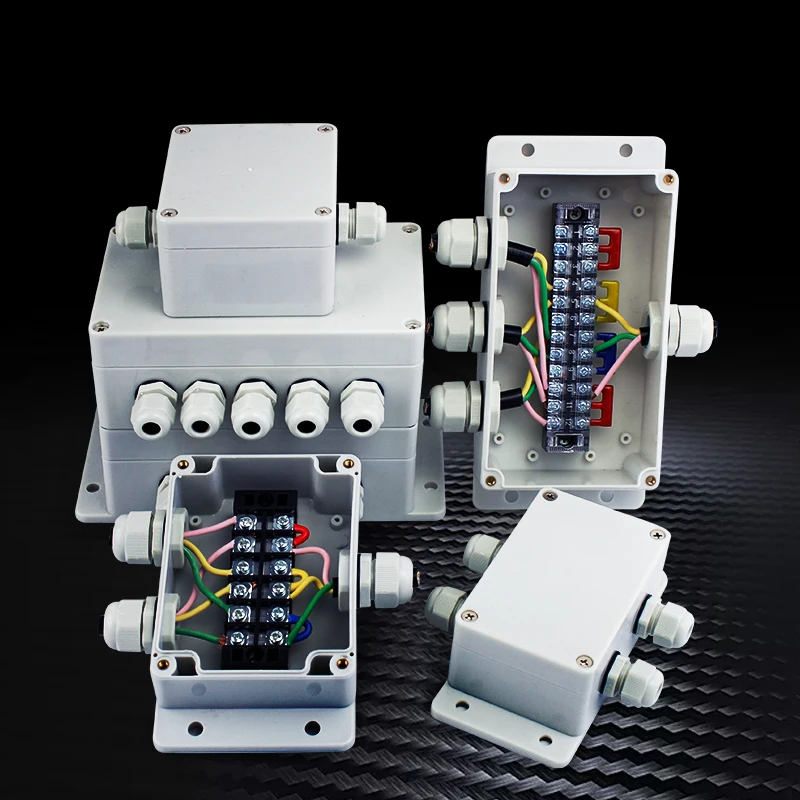 ABS/PC Underground Wire Electrical Equipment Junction Box with TB Terminal Block for Industry Connector Manufacturing Customize