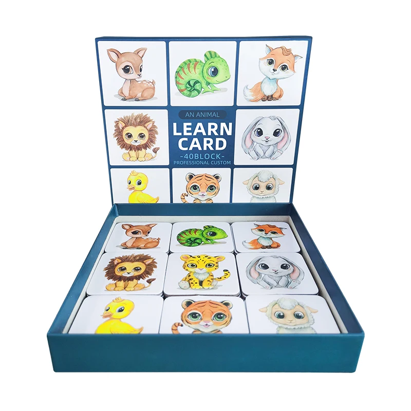 FREE SAMPLE  Custom Educational Paper Promotional Card Board Game Custom Printing Funny Learning Memory Card Game For Children