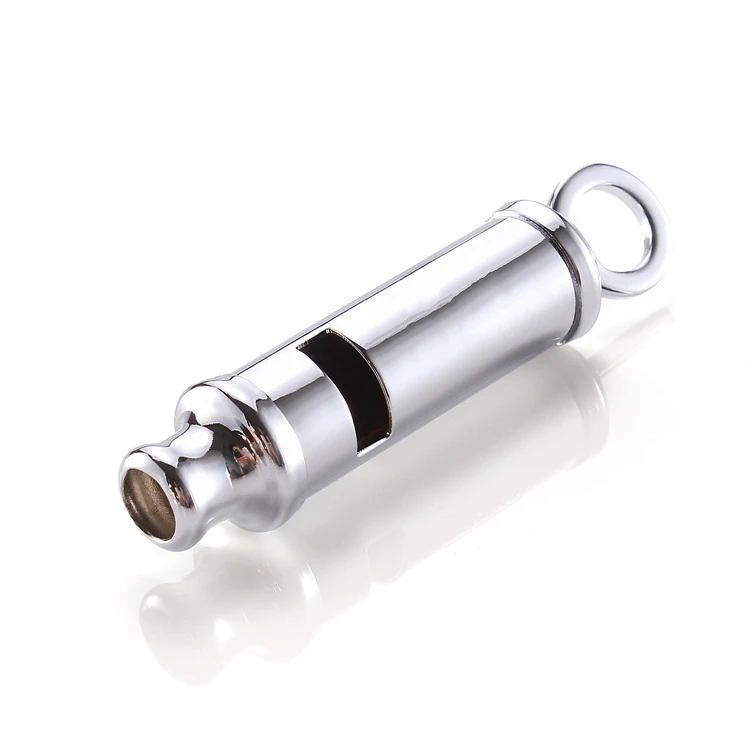 
Factory Promotional Silver Promotion Dog Training Iron Metal Whistle 
