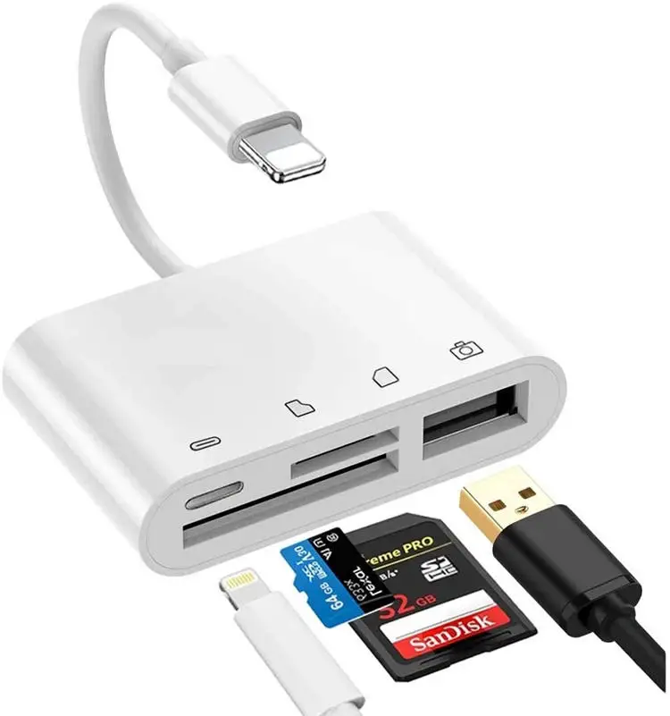 Оригинальный заводской 4-в-1 SD/TF кард-ридер USB 3 0 Женский адаптер OTG совместим для