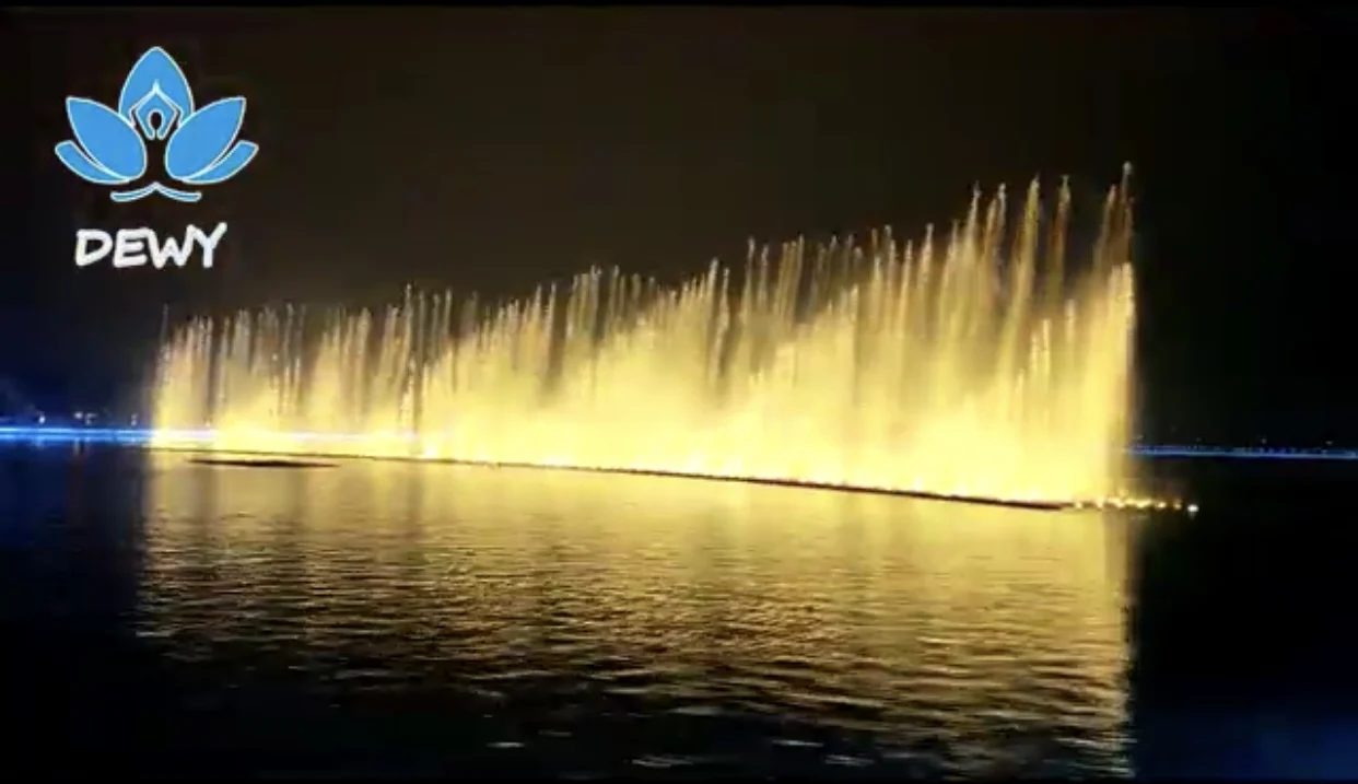 Low price free design outdoor large lake and sea lighting music dance water waterfall fountain