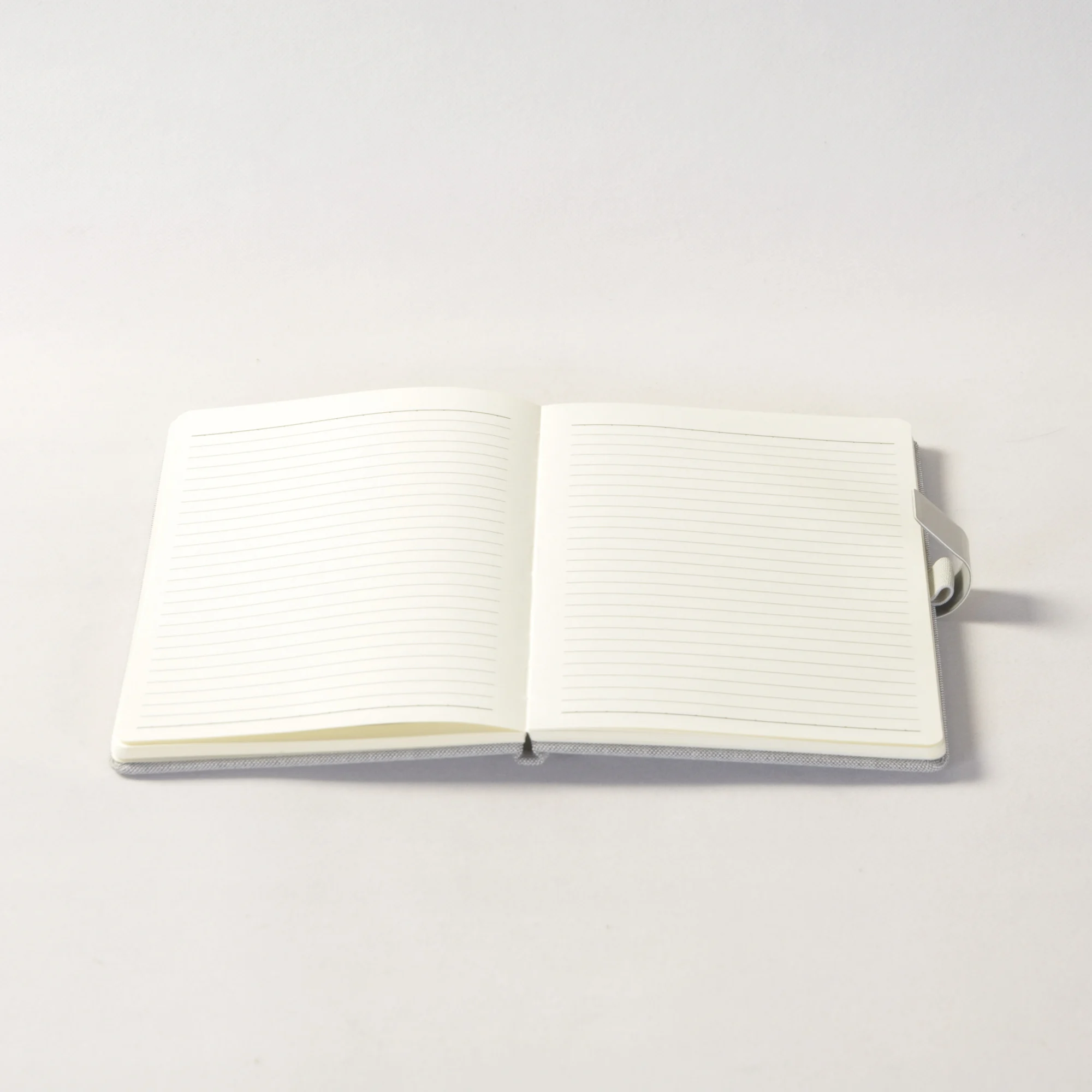 a5 light grey pu leather hardcover custom magnetic executive notepad, corporate gifts notepads