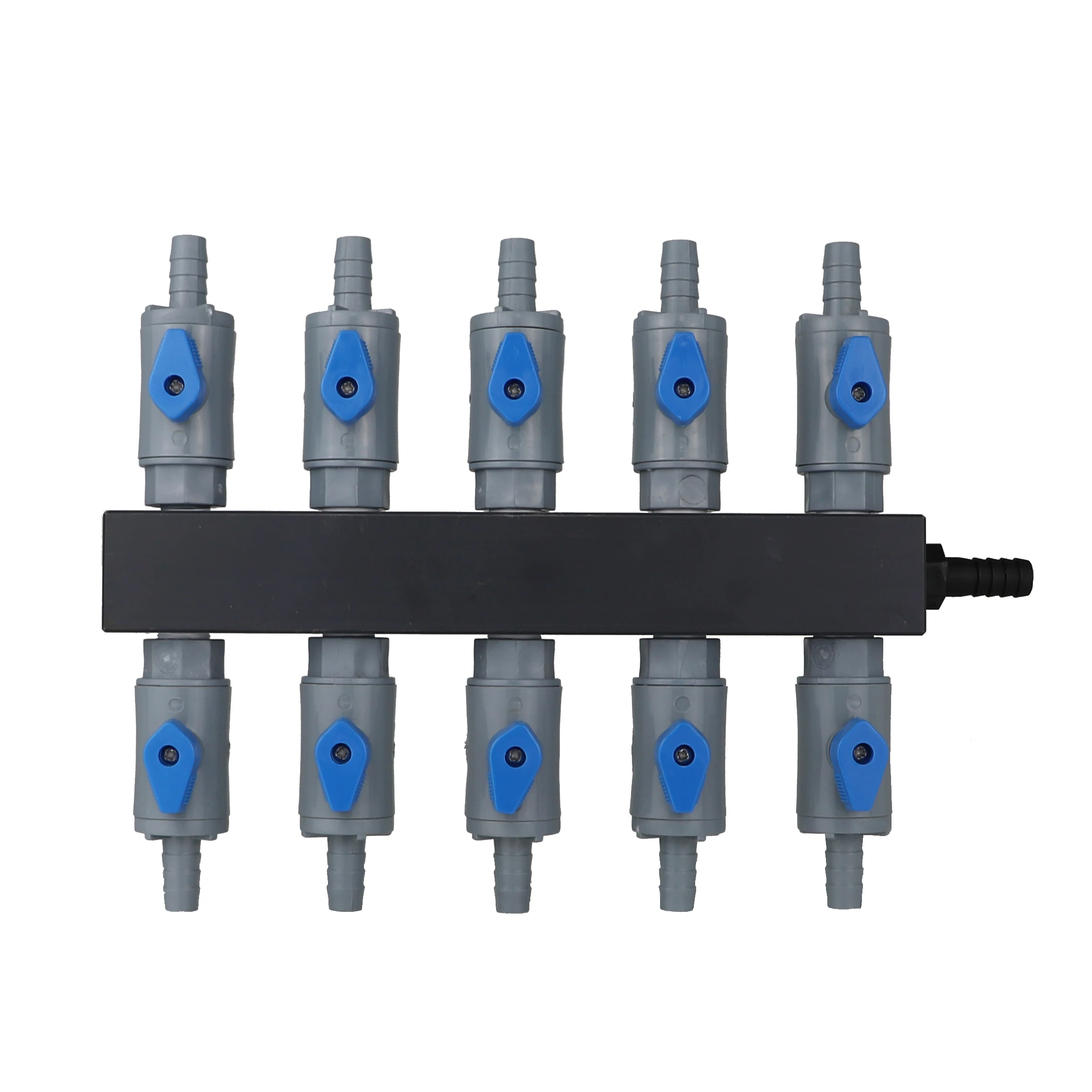 Plastic 3/8 barb ball valve manifold