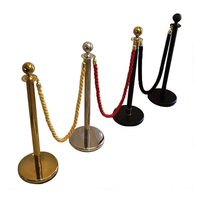 traffic Crowd Control Walkway Post Barrier Stanchion Queue Bollard Red Carpet Velvet Rope Poles Stands