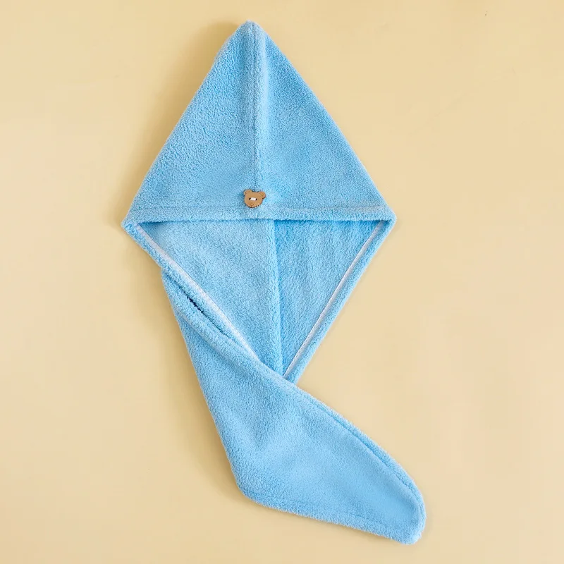 cheap Microfiber Hair Drying Towel Ultra Absorbent Twist Hair Turban Drying Cap Hair Wrap