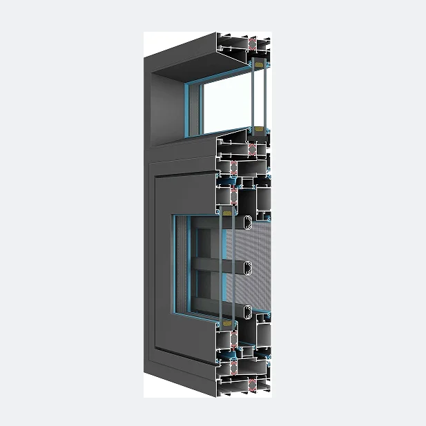 Thermal Insulation Aluminum Casement Windows sliding windows door system Double glass hurricane impact aluminium sliding window