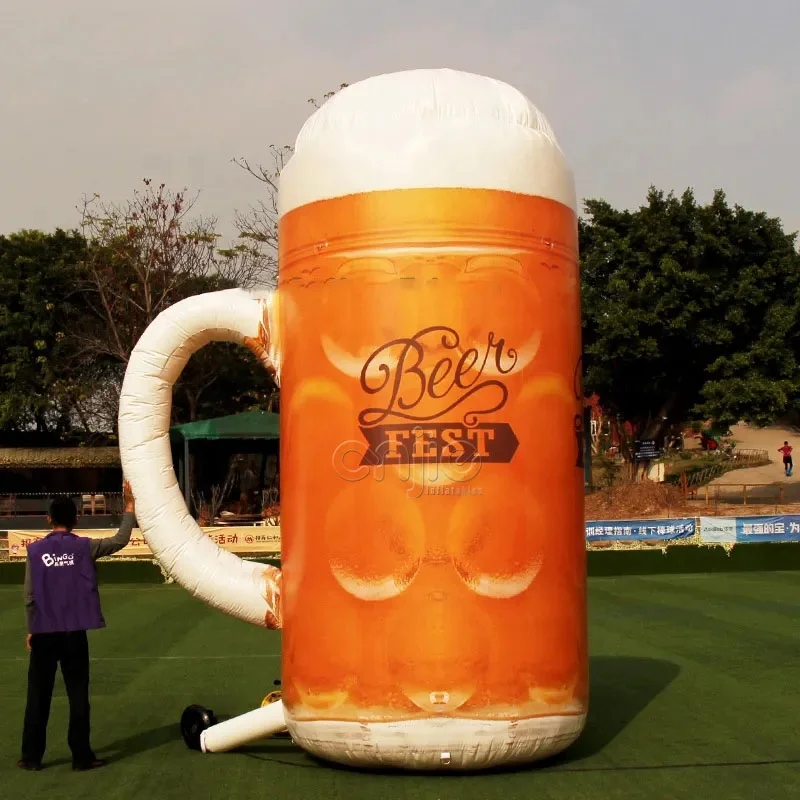 Outdoor Advertising Giant Inflatable Drink Cup Bottle With LED Light for Promotion Activity