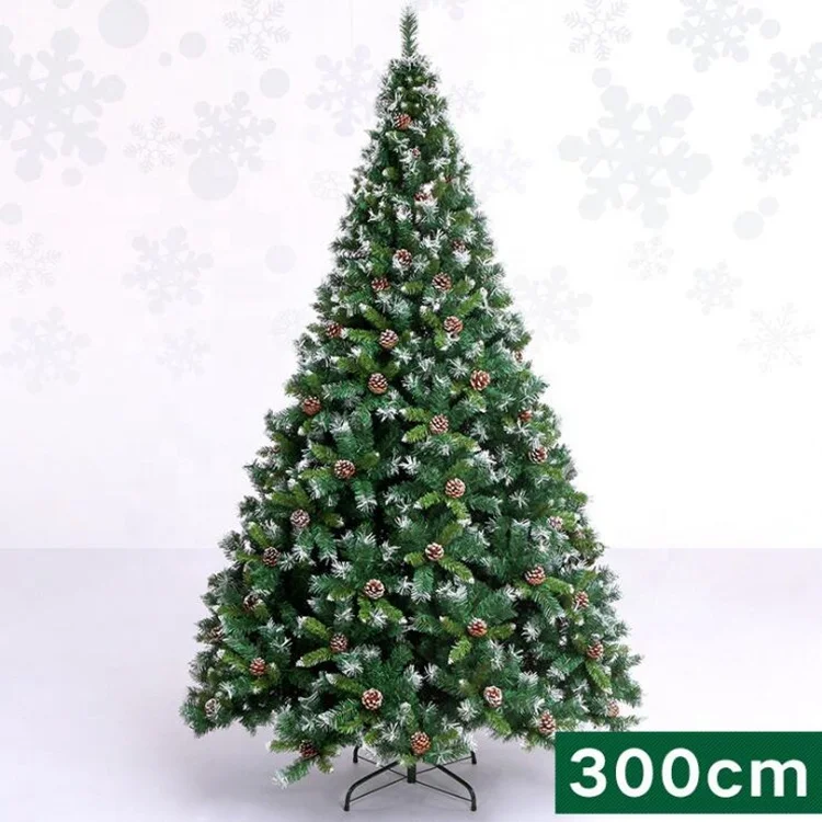 2025 Xmas Tree High Quality Green PVC 180 cm 210 cm PET PE Mixed New Made Artificial Christmas Tree With Ornaments