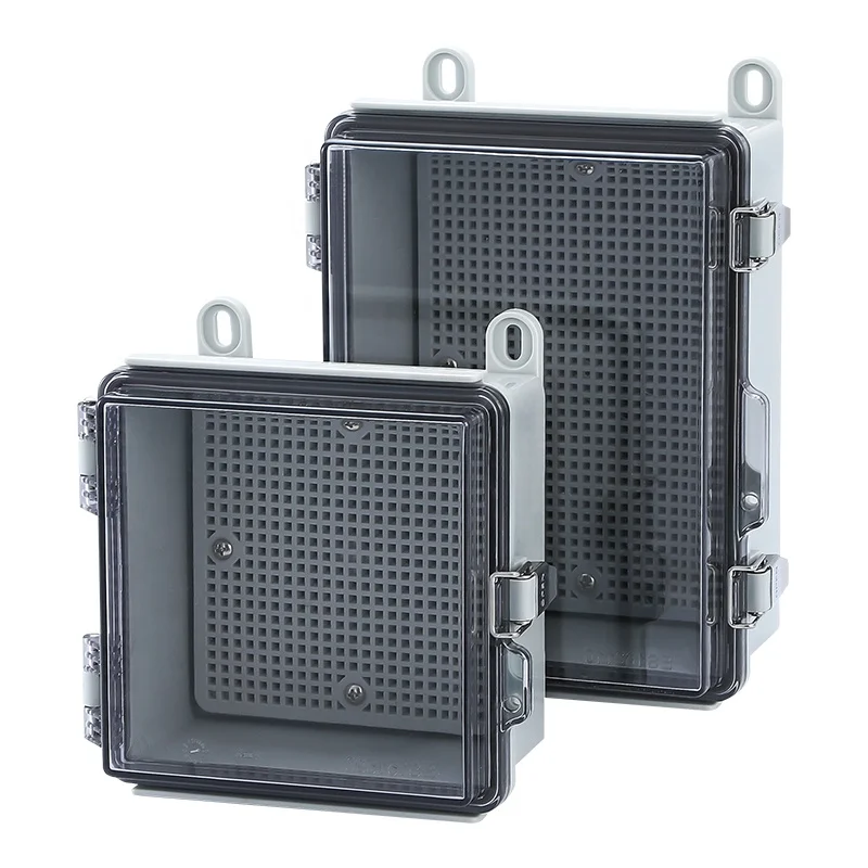 ABS Plastic Distribution Box Waterproof Dust Proof Compact Resistant Power Switch Distribution Box Electrical Transparent Cover