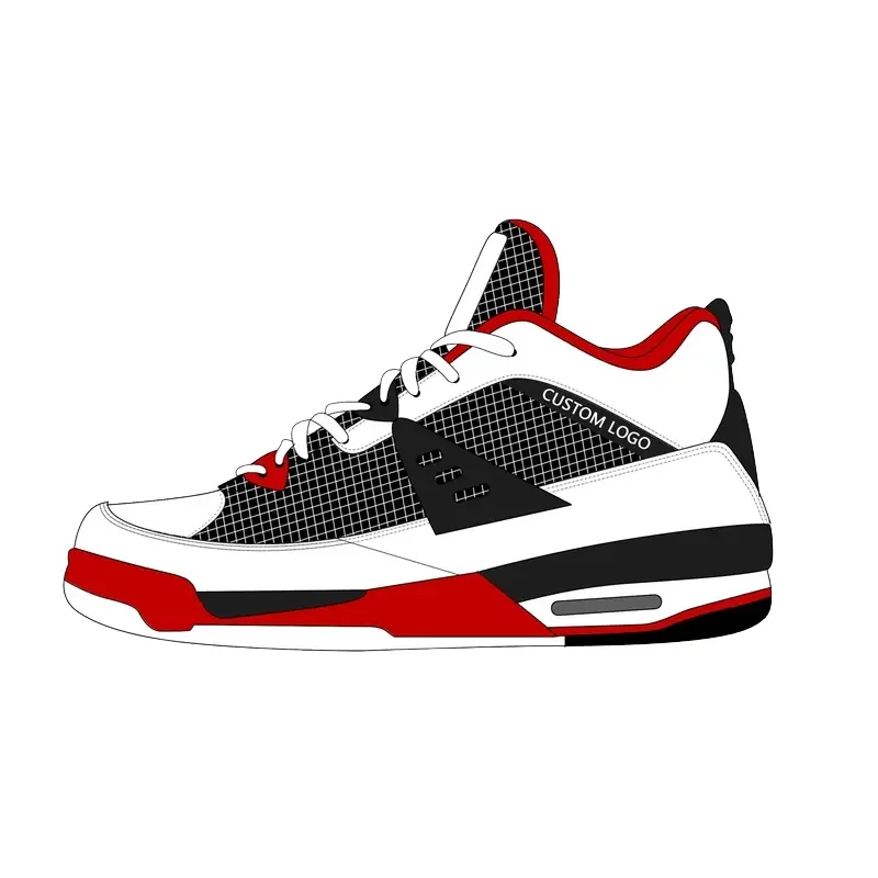 Shoe Supplier Custom LOGO Designer Women Shoes Unisex Casual Sneakers Retro 4 Fashion Basketball Shoes Manufacturers Custom