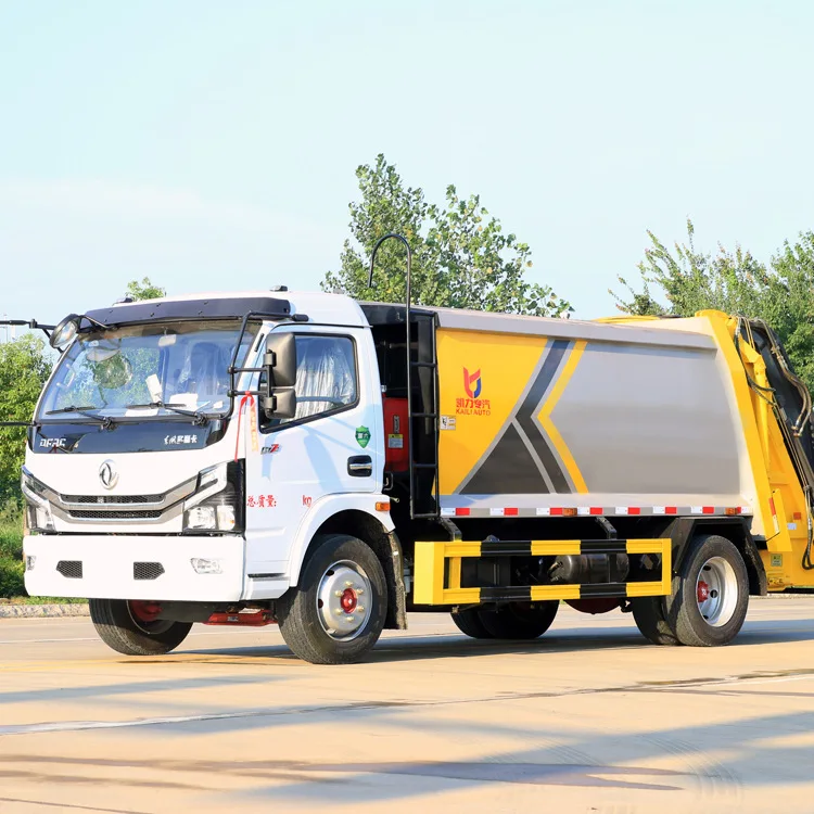 China Factory Dongfeng Garbage Collecting Equipment 5 Ton 8 Ton Garbage Truck Garbage Compactor Truck 6 CBM
