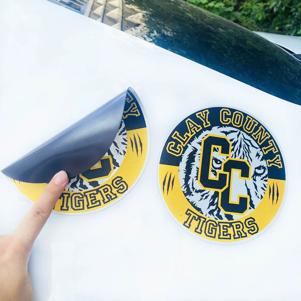 Custom Car Magnet Printing Vehicle Sticker Business Logo Removable Advertise Signs For Car Fridge Magnetic Stickers