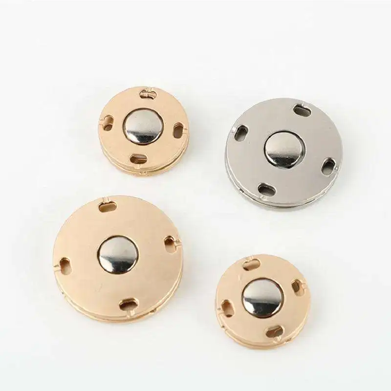 Factory Price Custom Metal Zinc Alloy Press Studs Sewing On 2 Parts Snap Buttons For Clothing