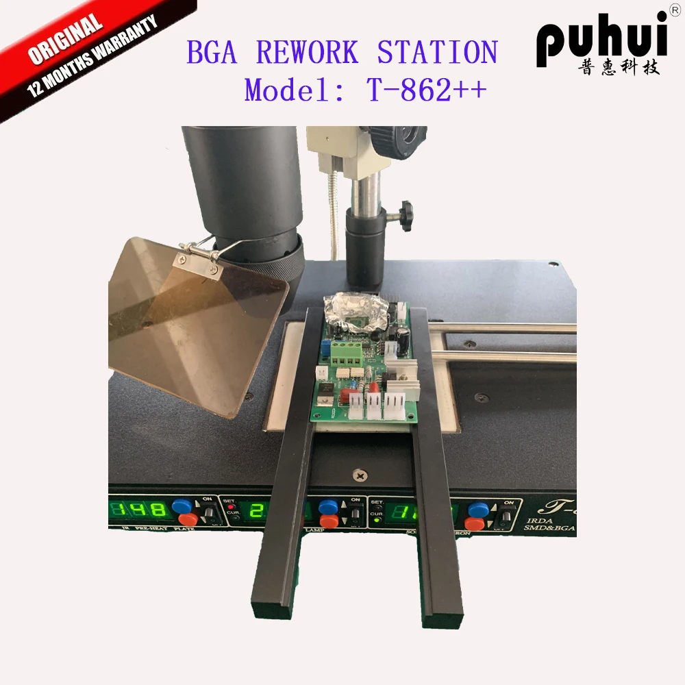 PuHui  accurate controlled bga rework station soldering stations  bga station  T862++