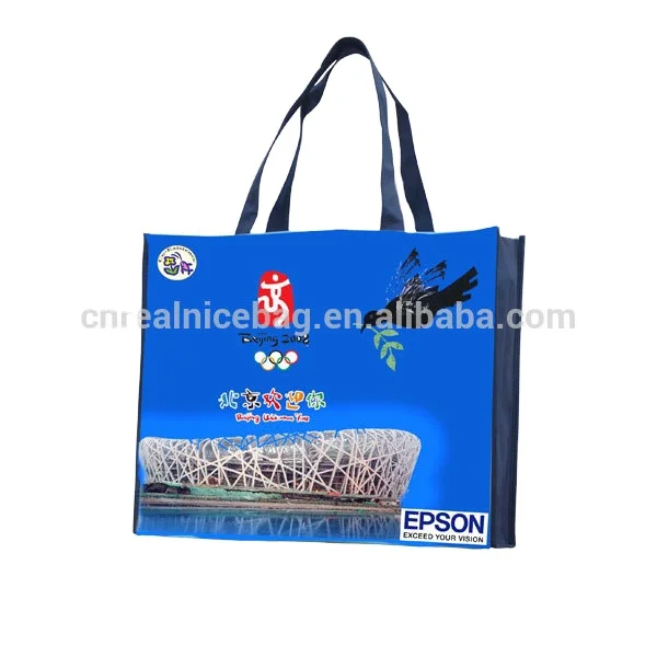 Customize FULL COLOR PRINTING Glossy or Matt PP laminated NON-WOVEN tote shopping BAG for gift promotion