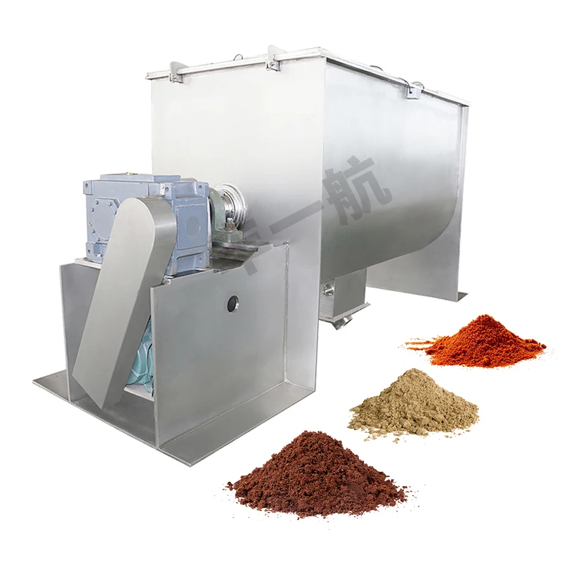 Animal feed additives powder ribbon mixer 1000kg powder mixing machine industrial dry blender
