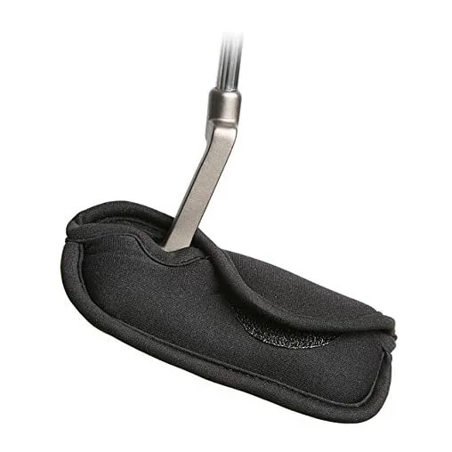 Black Neoprene Golf Putter Headcover for Blade Putters Right Handed Clubs