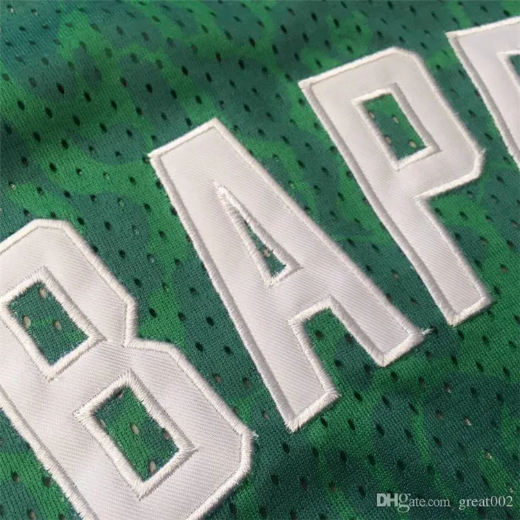Men Basketball Jersey 93# BAPE Green High
