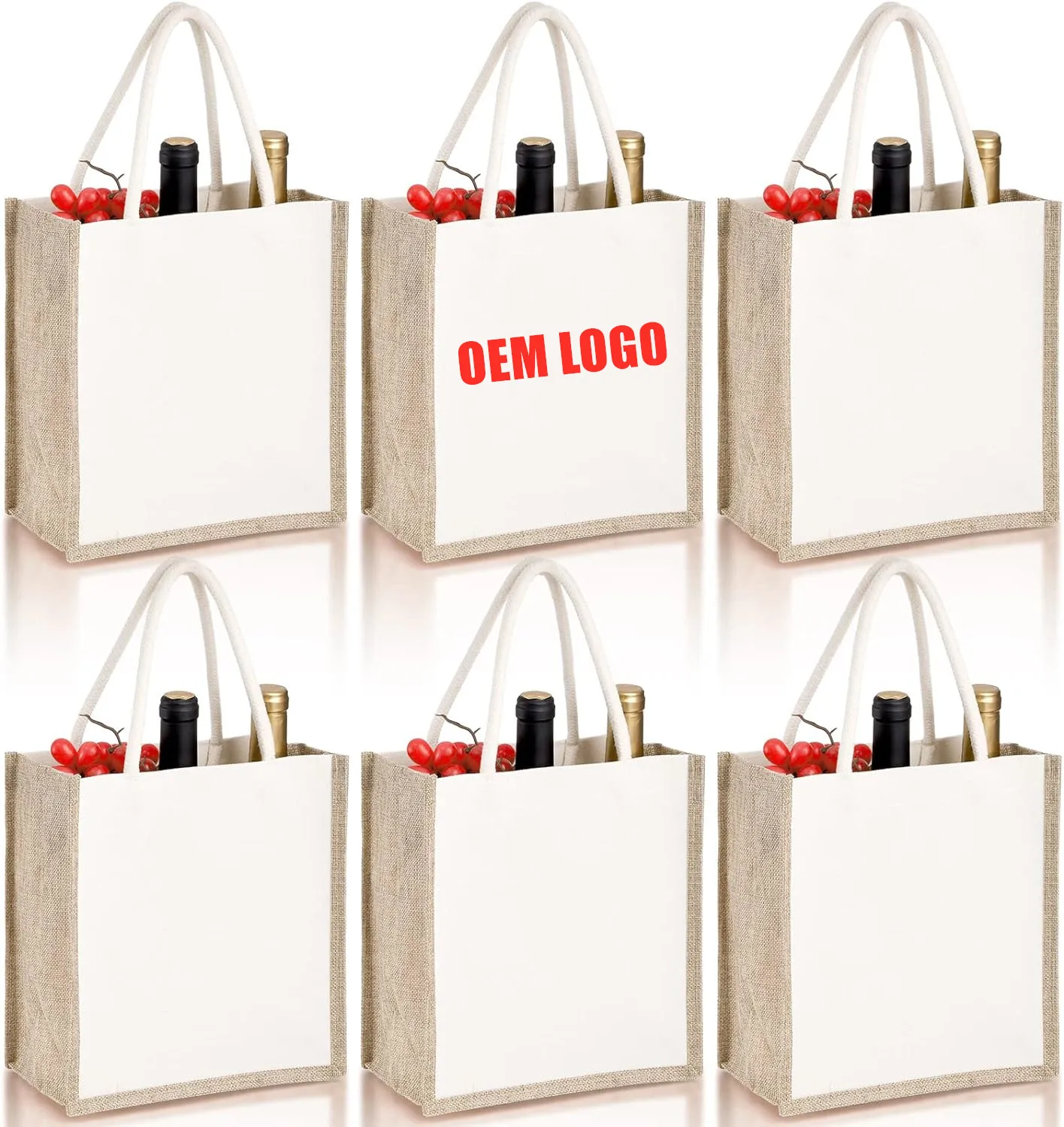 recycled christmas jute bags foldable jute bag extra large jute bags