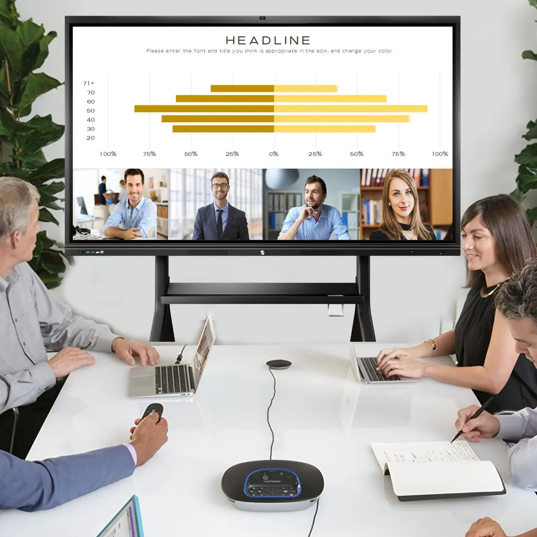 Factory Wholesale oem 86 inch multi touch screen monitor educational training equipment interactive smart board flat panel
