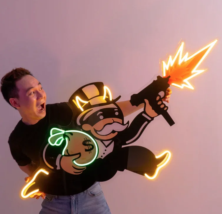 High Quality LED Neon Sign With UV Printing Custom Flex Acrylic LED Signs For Decoration