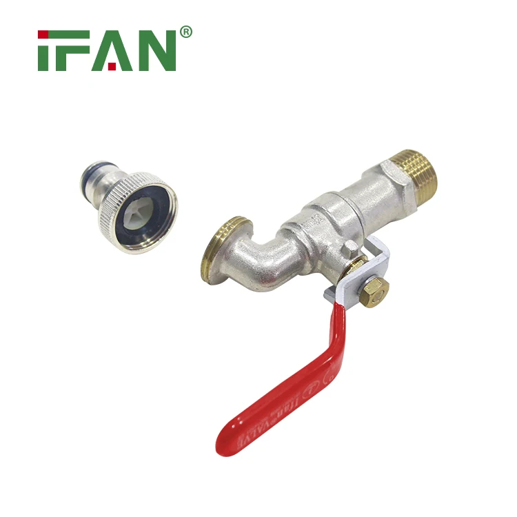 IFAN Wholesale 1/2 3/4 Inch Plumbing Garden Taps Butterfly Handle Lockable Water Faucets Bibcock